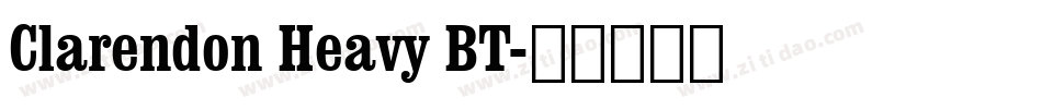 Clarendon Heavy BT字体转换